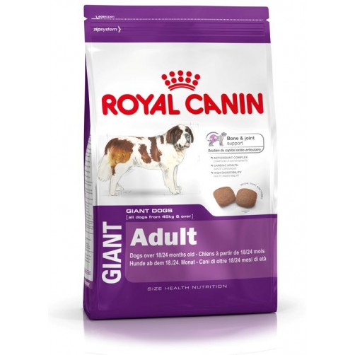 غذای خشک سگ های نژاد بسیار بزرگ بالغ بالای 18ماه/ 15 کیلویی/ Royal Canin GIANT Adult